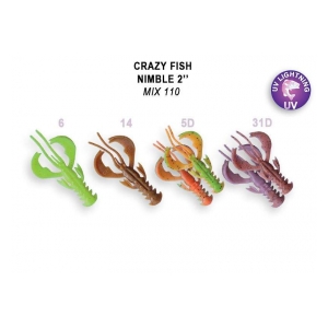 Crazy Fish Nimble 5cm floating color M110