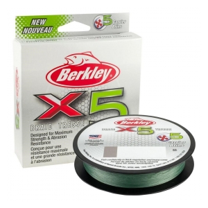 Berkley  Šňůra Braid X5 0,20 mm 20,6 kg  Low-Vis Green 150 m 
