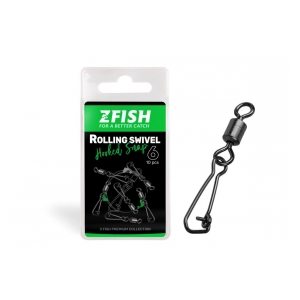 ZFISH Obratlík Rolling Swivel & Hooked Snap 16/11Kg