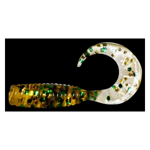 Relax Gumová nástraha Twister Standard 4 cm 5 ks Transparent Brown Green Gold Glitters