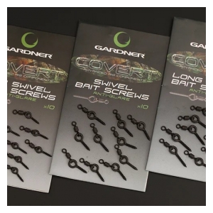 Gardner Kolíček s obratlíkem Covert Swivel Bait Screws Anti Glare 10ks|Standard (7,5mm)