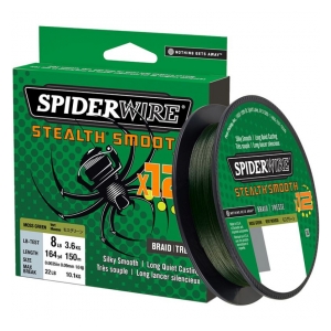 Spiderwire Pletená šňůra Stealth Smooth x12 0,13mm 12,7kg/1m Moss Green - Nutné dokoupit cívku kód: 12025