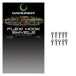 Gardner Obratlíky Covert Flexi Hook Swivels vel. 20 10ks